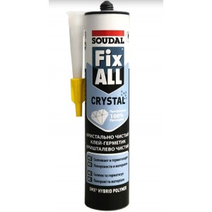 Клей-герметик Soudal Fix All Crystal прозрачный, 290 мл